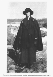 FIGURE 13. Street uniform worn by physical and occupational therapists, World War I.