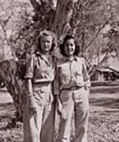 Two nurses, On the Right, First Lieutenant Julia Nashannay Reeves