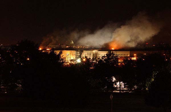 Pentagon at night