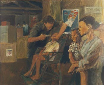  John Wehrle, Sick Call at Tien Thuoc, Vietnam, 1966.