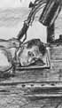 Click for a larger image; Marion Greenwood, X-ray of Head Before Operation.